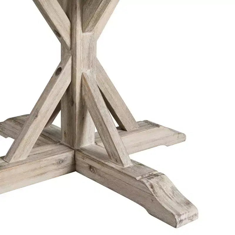 Ensemble de salle à manger 5 pièces ronde Keaton hauteur standard avec 4 chaises Beach - Picket House Furnishings : design rustique à piédestal