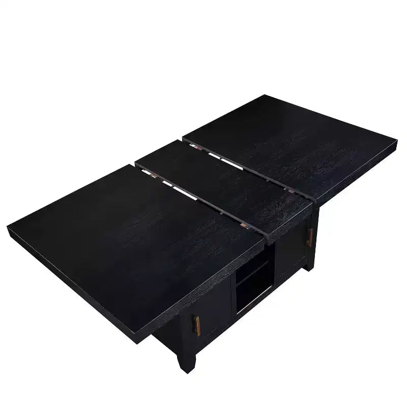 Ensemble de salle à manger 7 pièces Yves hauteur comptoir avec rangement gris anthracite – Steve Silver Co.