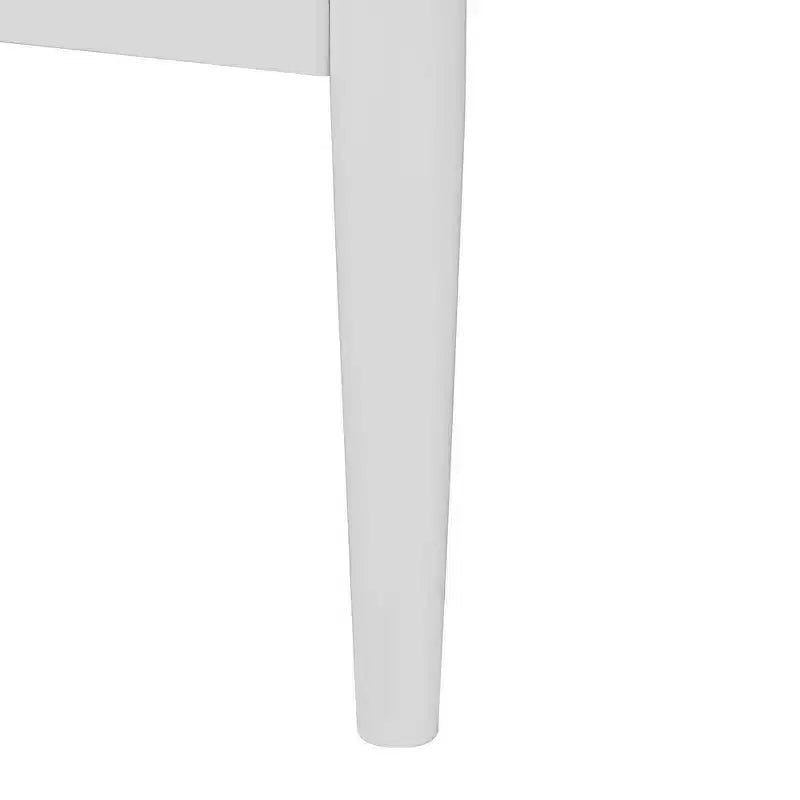 Ensemble de chambre à coucher 3 pièces Baxton Studio Queen Louetta sculpté contrastant blanc/marron naturel