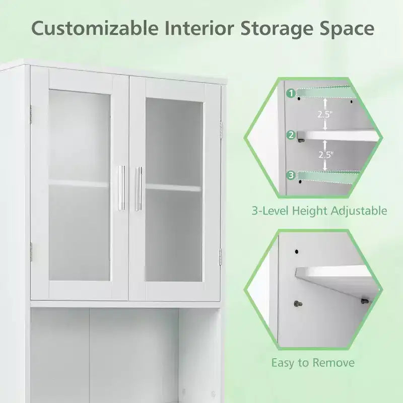 Meuble de rangement en bois pour toilettes, étagère de salle de bain peu encombrante