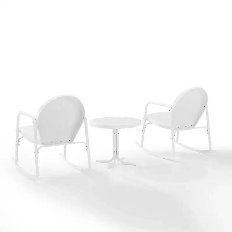 Ensemble de 3 chaises à bascule de jardin Crosley Griffith