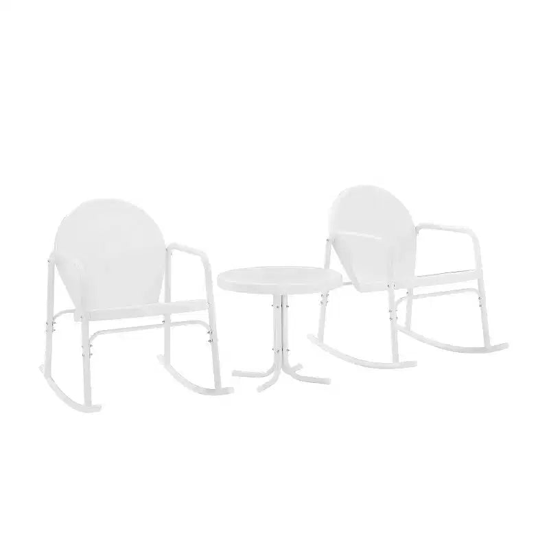 Ensemble de 3 chaises à bascule de jardin Crosley Griffith