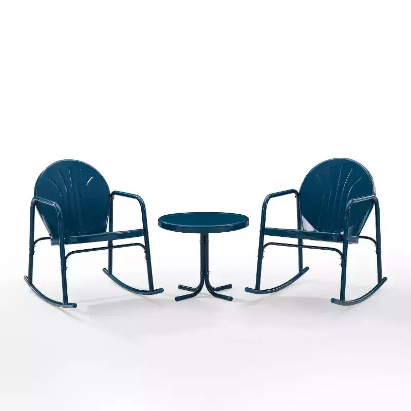 Ensemble de 3 chaises à bascule de jardin Crosley Griffith