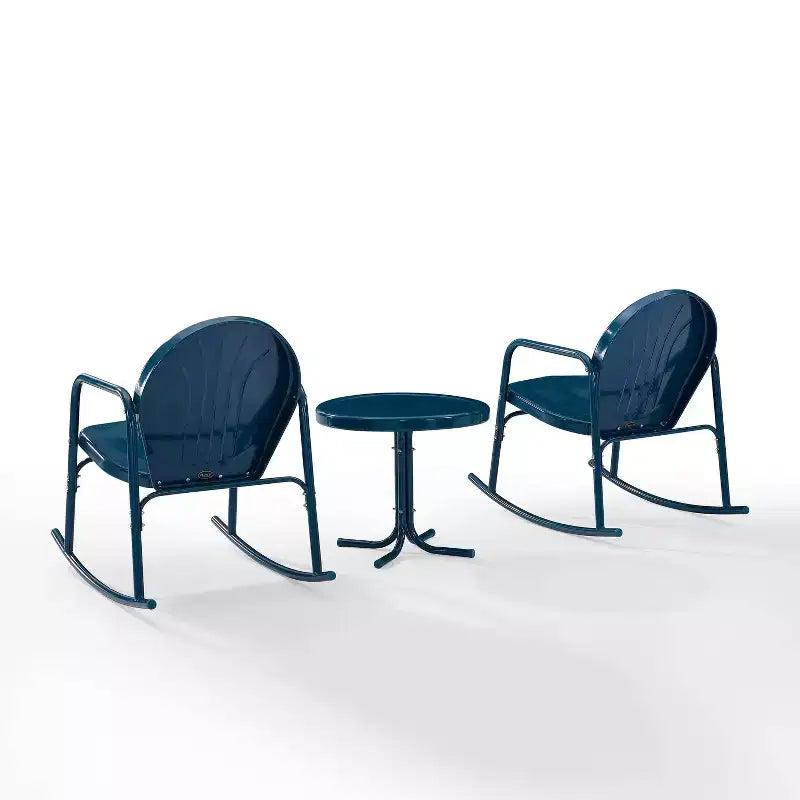 Ensemble de 3 chaises à bascule de jardin Crosley Griffith