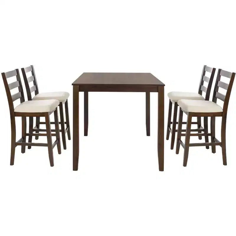 Ensemble de bar 5 pièces Melvin - DNS9200A - Marron/Beige - Safavieh