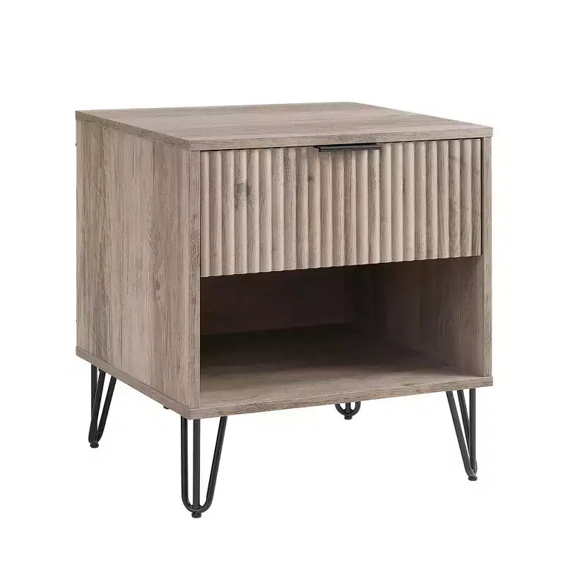 Ensemble commode 3 tiroirs et table de chevet 1 tiroir moderne Manhattan Comfort Dumbo 2 pièces