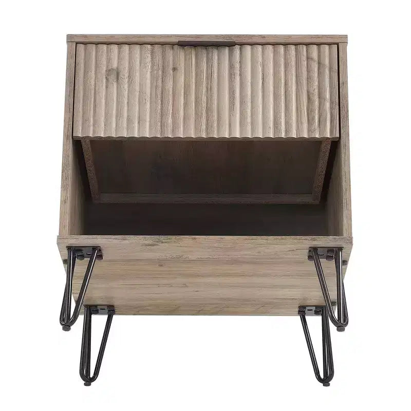 Ensemble commode 3 tiroirs et table de chevet 1 tiroir moderne Manhattan Comfort Dumbo 2 pièces