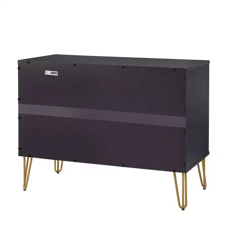 Ensemble commode 3 tiroirs et table de chevet 1 tiroir moderne Manhattan Comfort Dumbo 2 pièces