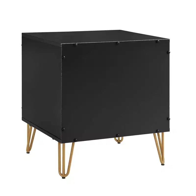 Ensemble commode 3 tiroirs et table de chevet 1 tiroir moderne Manhattan Comfort Dumbo 2 pièces
