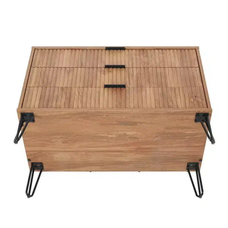 Ensemble commode 3 tiroirs et table de chevet 1 tiroir moderne Manhattan Comfort Dumbo 2 pièces