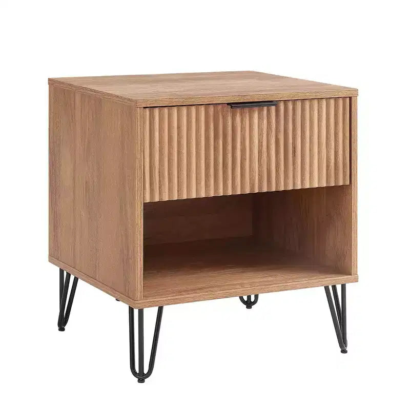 Ensemble commode 3 tiroirs et table de chevet 1 tiroir moderne Manhattan Comfort Dumbo 2 pièces