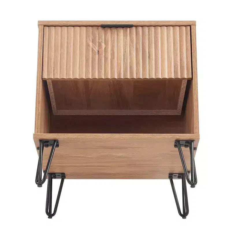 Ensemble commode 3 tiroirs et table de chevet 1 tiroir moderne Manhattan Comfort Dumbo 2 pièces