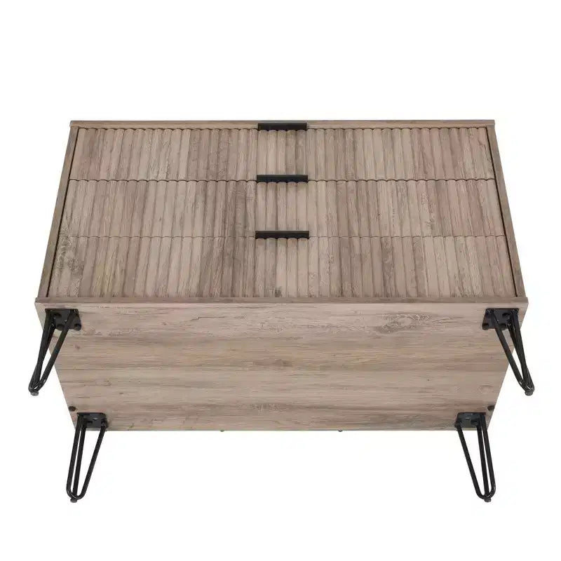 Ensemble commode 3 tiroirs et table de chevet 1 tiroir moderne Manhattan Comfort Dumbo 2 pièces