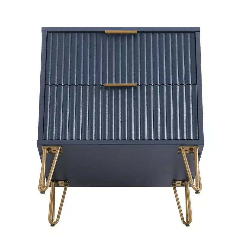 Ensemble commode 5 tiroirs, commode 3 tiroirs et table de chevet Manhattan Comfort Dumbo 3 pièces