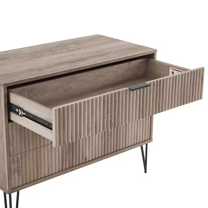 Ensemble commode 5 tiroirs, commode 3 tiroirs et table de chevet Manhattan Comfort Dumbo 3 pièces