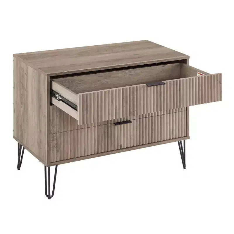Ensemble commode 5 tiroirs, commode 3 tiroirs et table de chevet Manhattan Comfort Dumbo 3 pièces