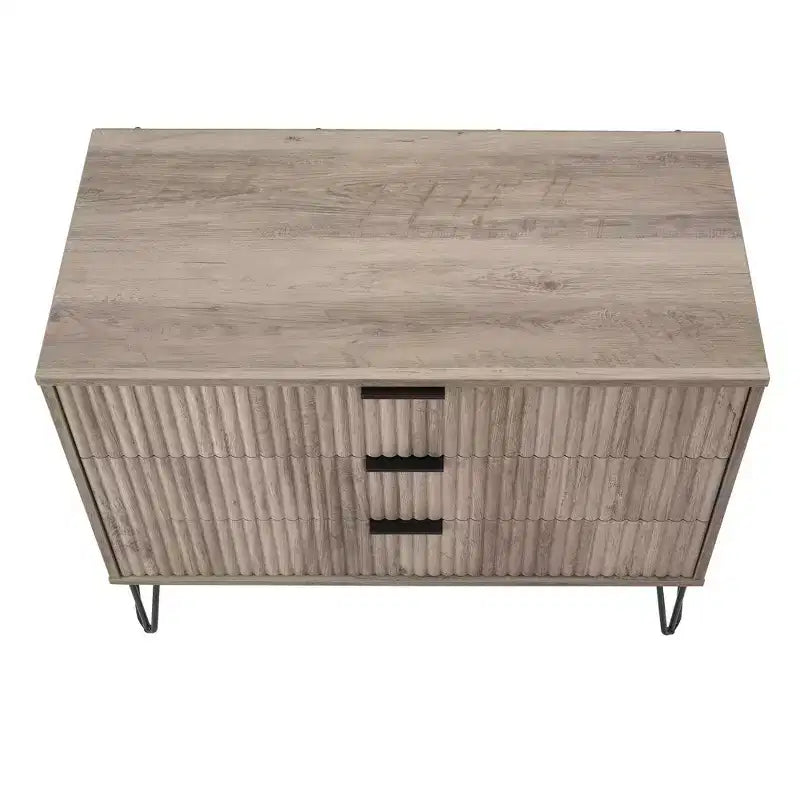 Ensemble commode 5 tiroirs, commode 3 tiroirs et table de chevet Manhattan Comfort Dumbo 3 pièces