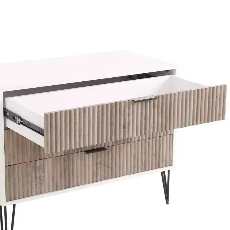 Ensemble commode 5 tiroirs, commode 3 tiroirs et table de chevet Manhattan Comfort Dumbo 3 pièces