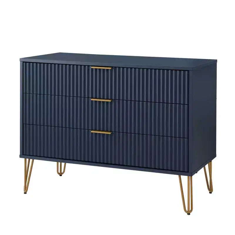 Ensemble commode 5 tiroirs, commode 3 tiroirs et table de chevet Manhattan Comfort Dumbo 3 pièces