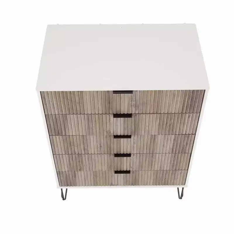 Ensemble commode 5 tiroirs, commode 3 tiroirs et table de chevet Manhattan Comfort Dumbo 3 pièces