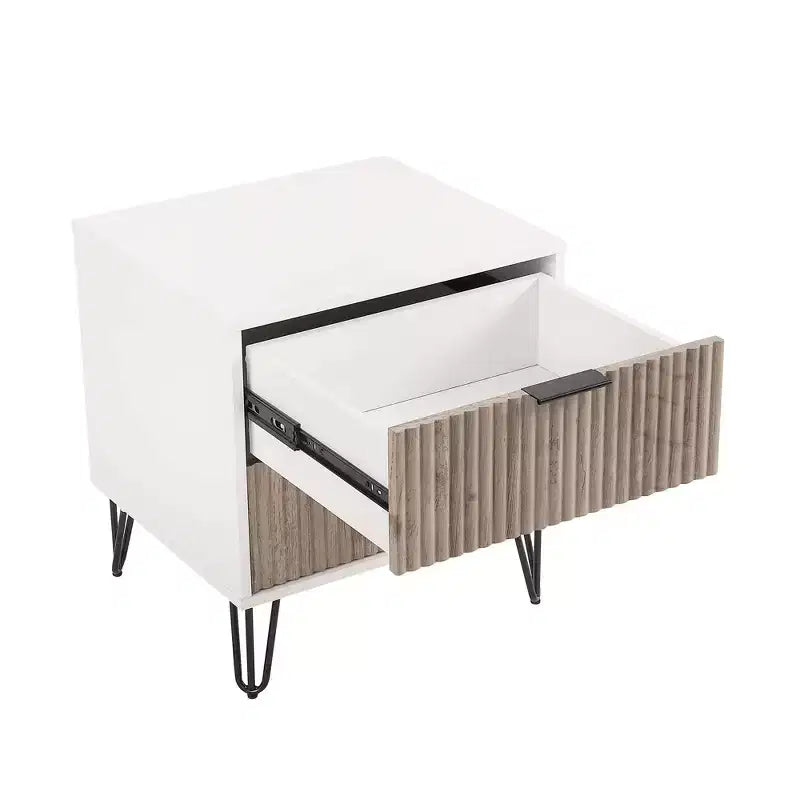 Ensemble commode 5 tiroirs, commode 3 tiroirs et table de chevet Manhattan Comfort Dumbo 3 pièces