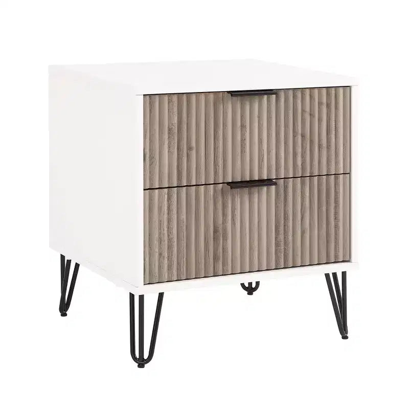 Ensemble commode 5 tiroirs, commode 3 tiroirs et table de chevet Manhattan Comfort Dumbo 3 pièces