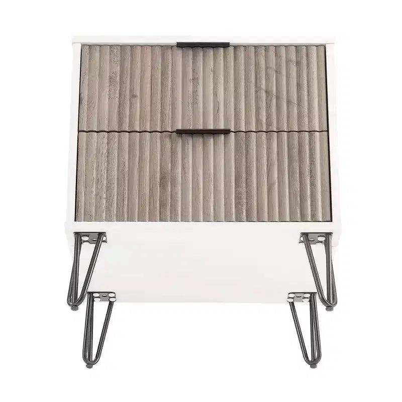 Ensemble commode 5 tiroirs, commode 3 tiroirs et table de chevet Manhattan Comfort Dumbo 3 pièces