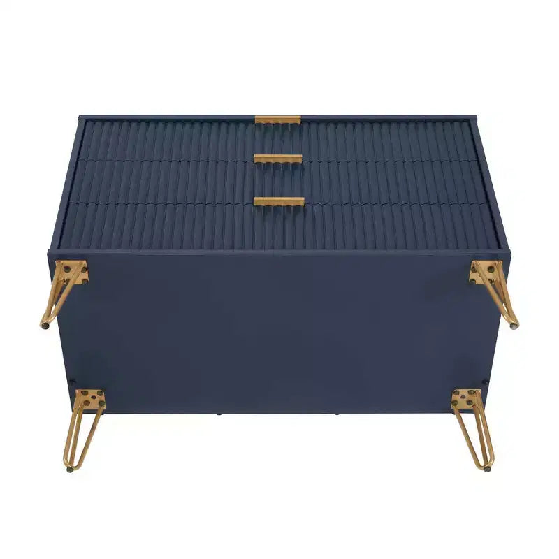 Ensemble commode 5 tiroirs, commode 3 tiroirs et table de chevet Manhattan Comfort Dumbo 3 pièces