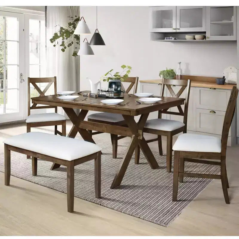 Ensemble de salle à manger Oden 6 pièces Home Design
