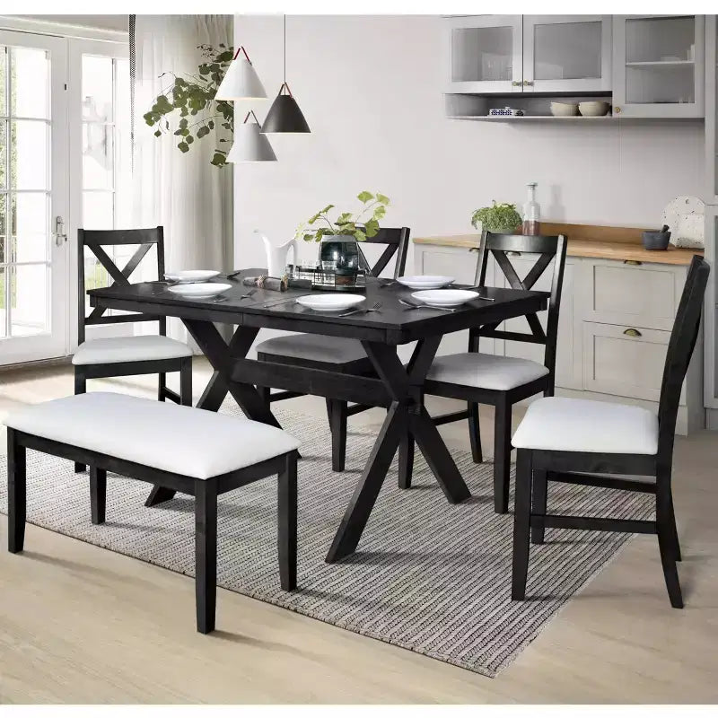 Ensemble de salle à manger Oden 6 pièces Home Design