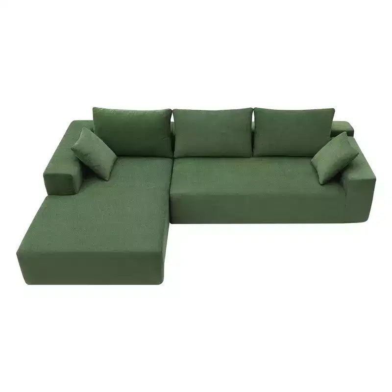 Canapé d'angle modulable 2 pièces Elio Modern de GDFStudio avec coussins