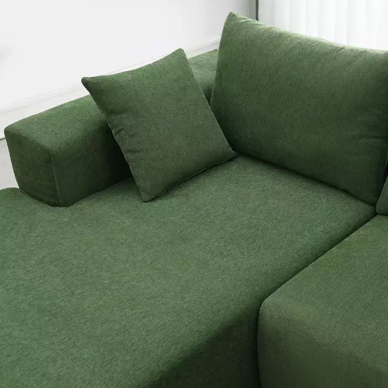 Canapé d'angle modulable 2 pièces Elio Modern de GDFStudio avec coussins