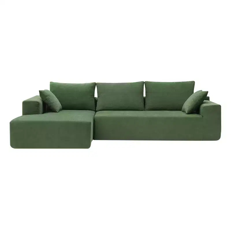 Canapé d'angle modulable 2 pièces Elio Modern de GDFStudio avec coussins
