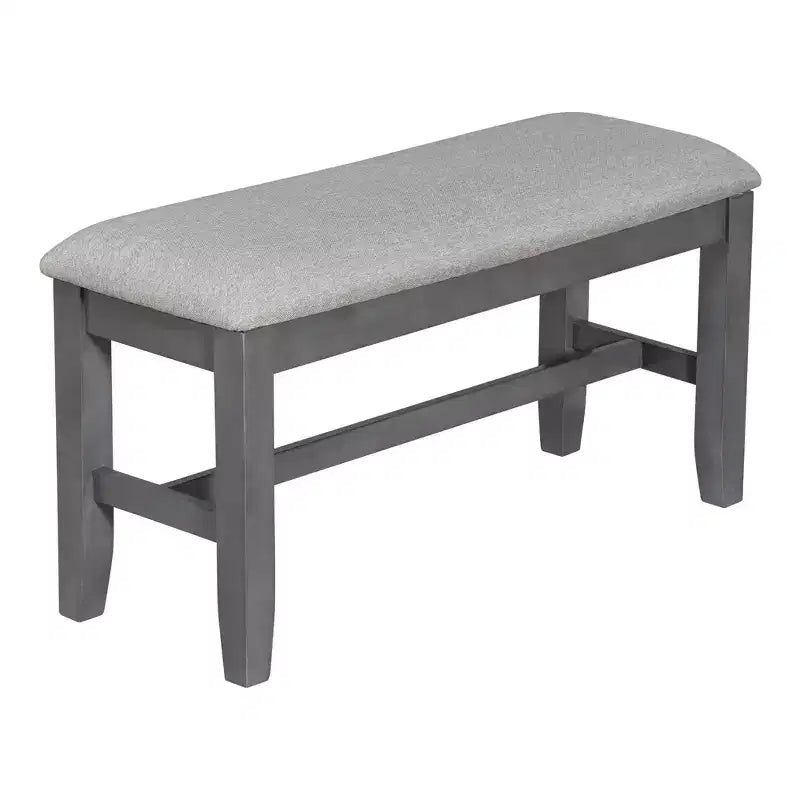 Ensemble de salle à manger pliable Whisen 6 pièces avec 4 chaises et un banc