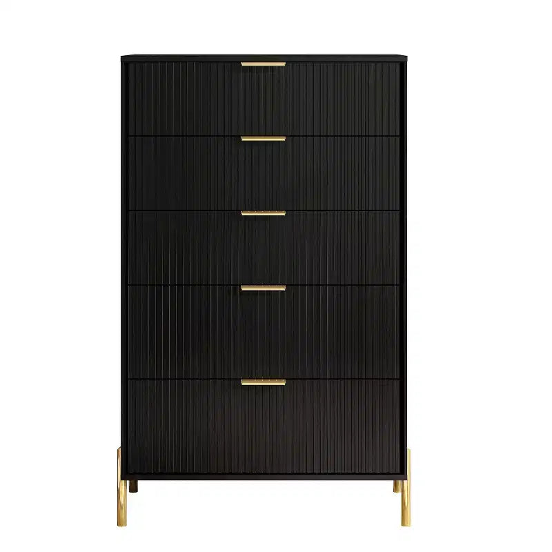Ensemble de commode de chambre à coucher Festivo 4 pièces « Modern Elegance », une commode à 6 tiroirs et 2 tables de chevet à 2 tiroirs